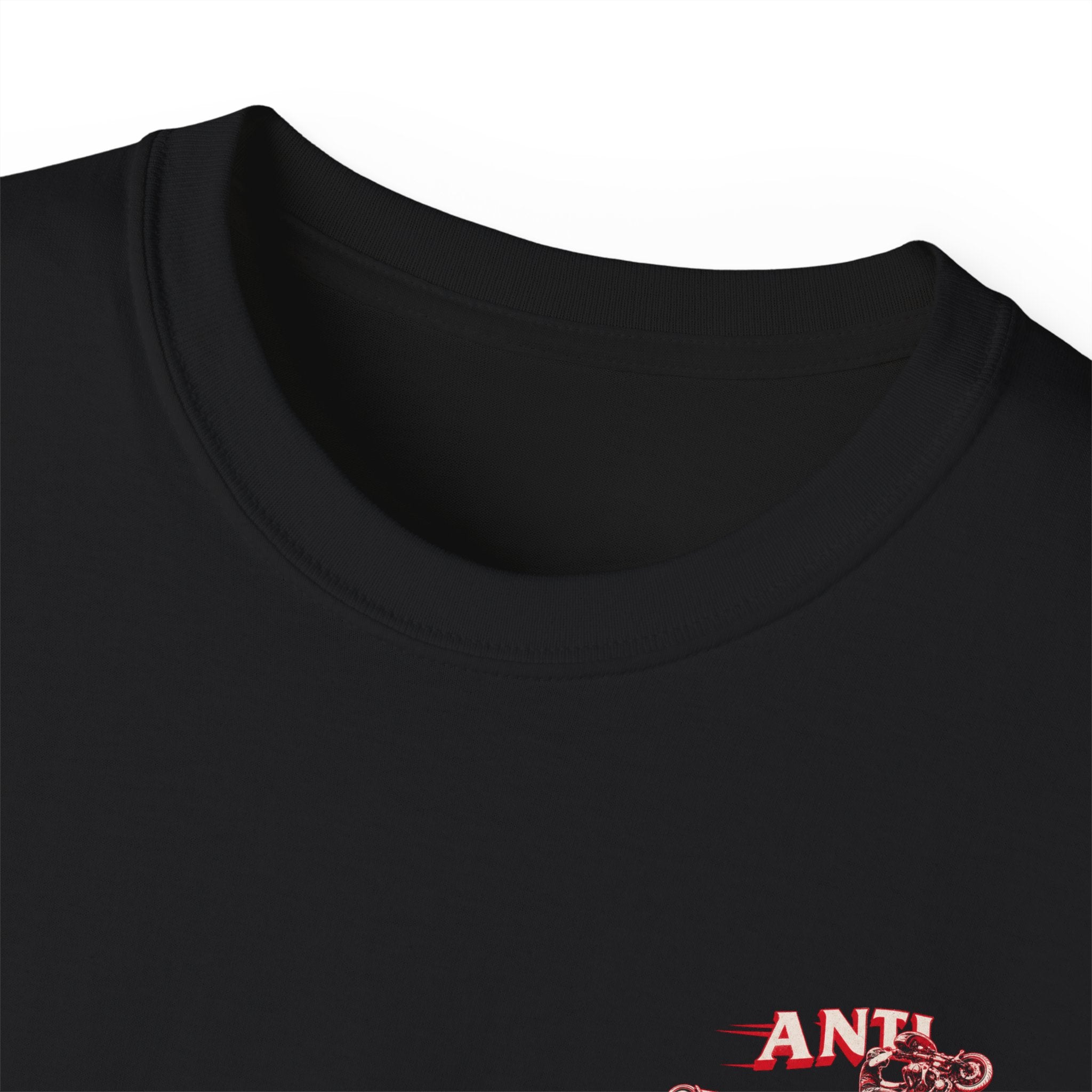 Anti Wheelie Club Tee — Motorcycle Graphic T-Shirt