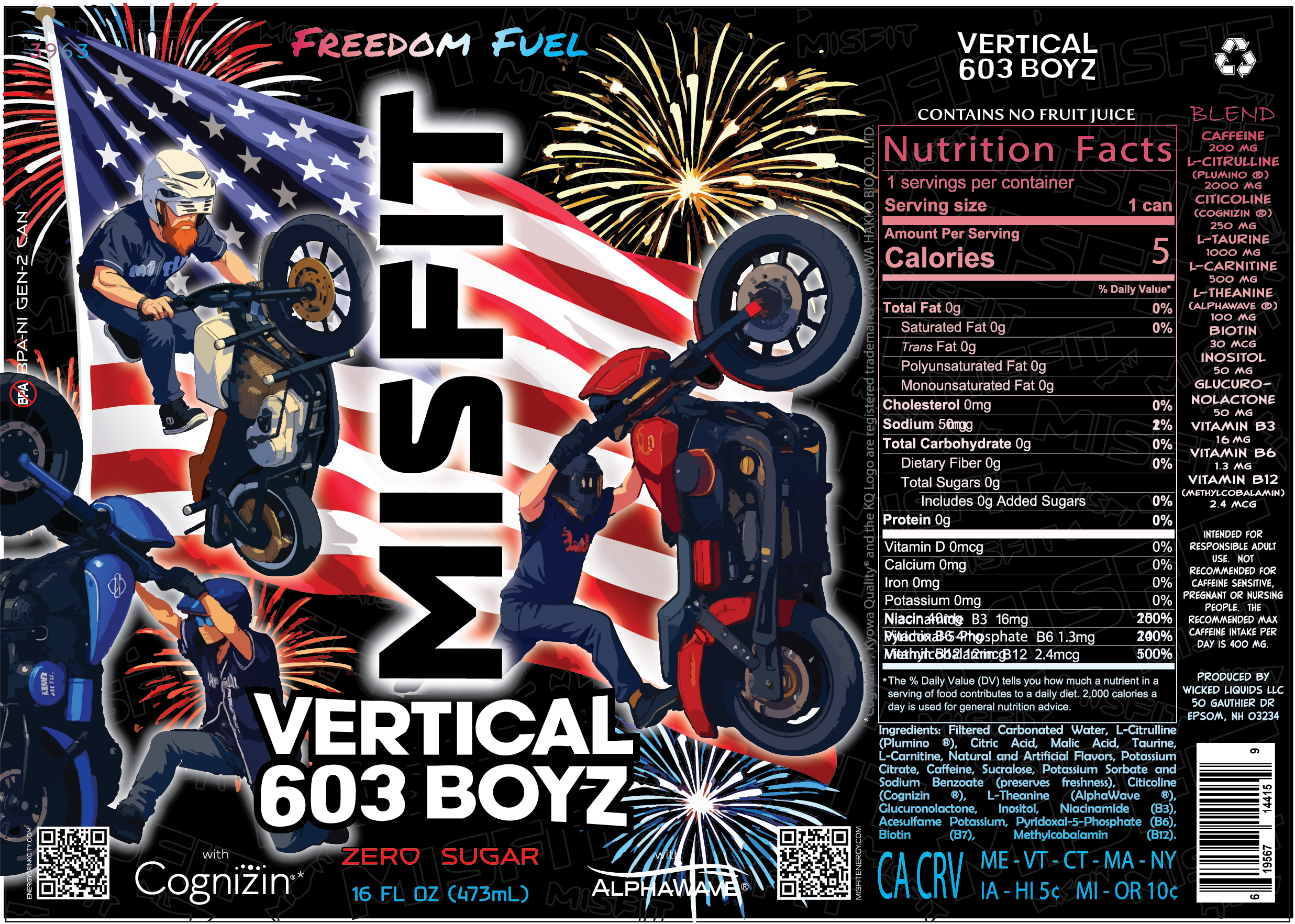 MISFIT X VERTICAL BOYZ FREEDOM FUEL
