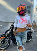 V603 Girls Cropped Hoodie
